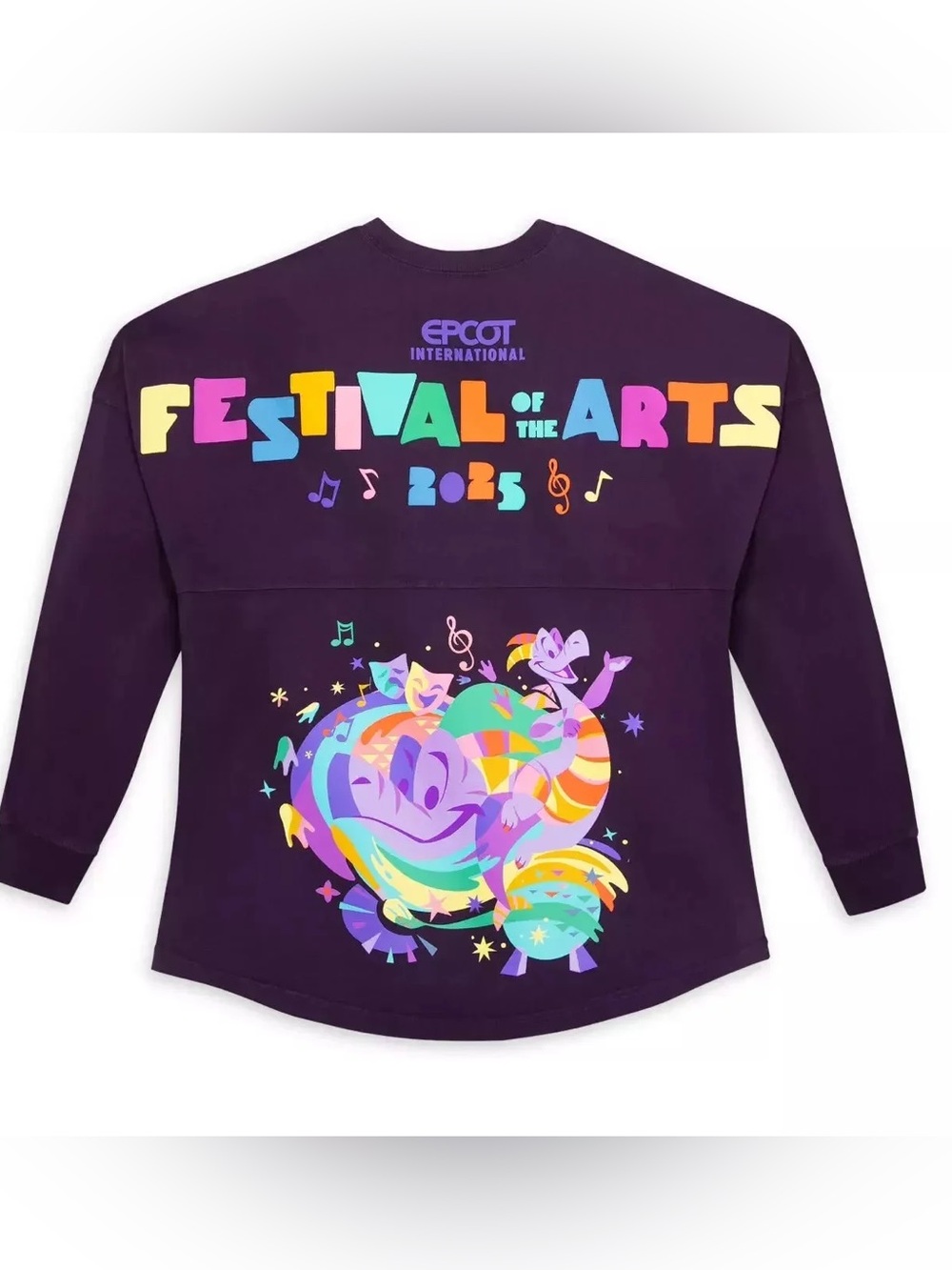 Disney Parks Sz L Figment 2025 EPCOT Festival of the Arts Spirit Jersey Shirt